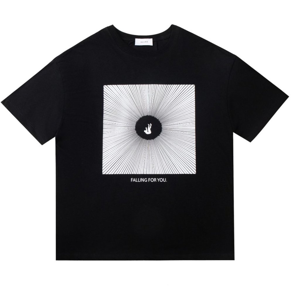 Rhude Vintage Character Fallen Abstract Short Sleeve T-Shirt
